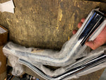 Factory shotgun Exhaust Pipes Heat shields Harley Fatboy FLSTF 1990-99 OEM New!