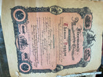 Vtg 1950 Fireman membership Certificate Pictures Bellmore Fire Dept Memorabilia!