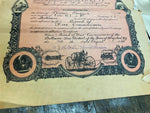 Vtg 1950 Fireman membership Certificate Pictures Bellmore Fire Dept Memorabilia!