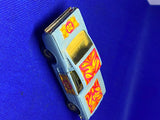 Vtg Corgi Toys 348 Mustang Flower Power die Cast light blue Fastback 2+2 Psycade