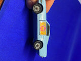 Vtg Corgi Toys 348 Mustang Flower Power die Cast light blue Fastback 2+2 Psycade