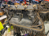 OEM Custom Saddlebags Harley FLH Heritage Edition 1981 Fringe Leather Shovelhead