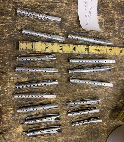 Vtg Goody Hair Curlers Perm Rods Aluminum 50's Beauty Products Lot!