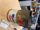 Vtg Mobiloil Special  Motor Oil Gas tin Can Pegasus Logo Petroliana Collector!