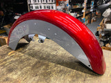 Front Fender Harley Touring Ultra Classic Road King Candy Red Silver OEM 2014^ N