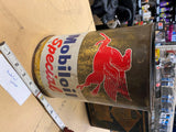 Vtg Mobiloil Special  Motor Oil Gas tin Can Pegasus Logo Petroliana Collector!