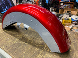 Front Fender Harley Touring Ultra Classic Road King Candy Red Silver OEM 2014^ N