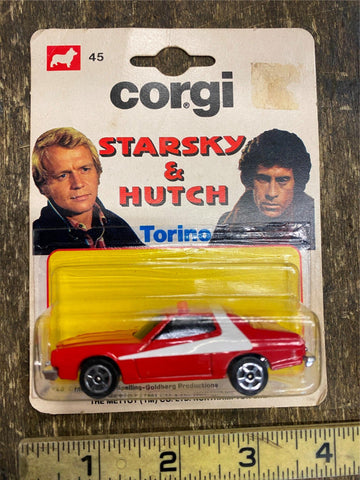 Vtg Corgi Junior 45 -starsky hutch Tv Series Grand torino Mint Toy Display Pack