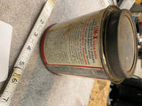 Vtg tin LIN-X Clear Varnish Oil Can Metal 3/4 full Odd Lid Collectible