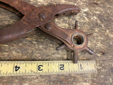 Vtg Leather Hole Punch tool Horse shoes  Pliers Watches Variable