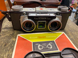 Vtg 50's Kodak Stereo Camera double Anaston 35mm lenses Flash Case Acc Manual!
