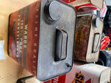 Vtg Wards Plus Motor Oil Gas tin Can 2 Gallon Nice Graphix Petroliana Collector!