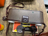 Vtg 50's Kodak Stereo Camera double Anaston 35mm lenses Flash Case Acc Manual!