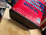 Vtg Wards Plus Motor Oil Gas tin Can 2 Gallon Nice Graphix Petroliana Collector!