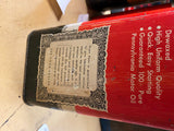 Vtg Prize Penn Motor Oil Gas tin Can Pennsylv Nice Graphix Petroliana Collector!
