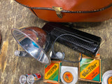 Vtg 50's Kodak Stereo Camera double Anaston 35mm lenses Flash Case Acc Manual!