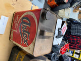 Vtg ArtexMotor Oil Gas tin Can american 2 gal Nice Graphix Petroliana Collector!