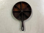 VTG Antique Early 1900s Unbranded Cast Iron Cornbread Skillet Dish