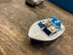 Vtg 1976 Matchbox Police launch Toy boat no 52 Blue