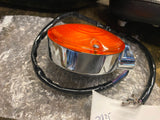 oem Harley 68766-94 Chrome Front Flat Turn Signal Ultra Glide Touring Heritage