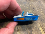 Vtg 1976 Matchbox Police launch Toy boat no 52 Blue