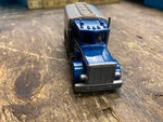 Vtg 1980 Matchbox Peterbuilt tractor trailer toy truck Blue no 80