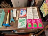 VTG Made in USA Lot of 2 Estes Rocket Model Kit sets: Screaming Eagle The Alpha