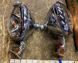 Vtg Mack Fire Truck Unity Spotlights Chrome Accessory Lights 50's TRactor Traile