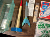 VTG Made in USA Lot of 2 Estes Rocket Model Kit sets: Screaming Eagle The Alpha