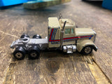 tan Peterbuilt Semi Truck Tractor Rare Vtg Road Champs Yat Ming JRI Toy 359