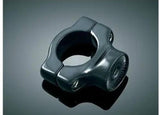 Kuryakyn Side Mount License Plate Clamp Gloss Black for Harley Softail FXST FLST