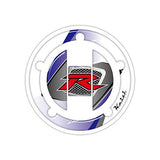 New Keiti Motorcycle Fuel Tank Cap Protector Pad White/Blue 2003 Suzuki RSZ-611W