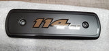 OEM Harley Davidson 114 Denim Black Air Cleaner Trim Medallion Softail 14101382