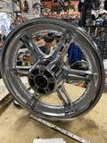 NOS 6 Spoke Mag Wheel Harley 3.00x16 Thunder air Star Chrome Dyna Softail OEM 00