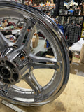 NOS 6 Spoke Mag Wheel Harley 3.00x16 Thunder air Star Chrome Dyna Softail OEM 00