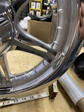 NOS 6 Spoke Mag Wheel Harley 3.00x16 Thunder air Star Chrome Dyna Softail OEM 00