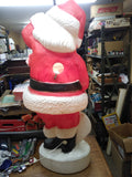 Vtg Union Plastics Blow Mold Santa Clause 43" Lighted Christmas Yard Display