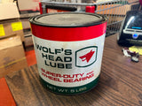 Vintage Made In USA Wolf's Head Lube Super-Duty Wheel Bearing 5lb Can