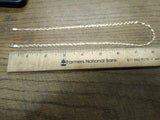 14K Rose Yellow White Gold Flat Braided Herring Bone 3 Strand 16" Necklace Italy