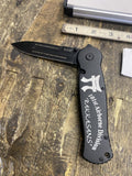 101st Airborne Division RAKKASANS Folding Knife Case Military Air force Collecti