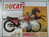 Vintage Classic Motorcycle Poster Ducati 1970 450 Mark 3 Desmo 22x26 advertiseme