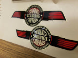 Harley FXRD FXRT Gas Tank Emblems Stickers Decals RED 14078-86 Grand Touring