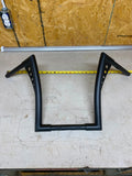1 1/4 14" Black Ape Hanger Handlebars Harley Webbing Softail Sportster Dyna chop