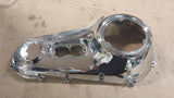 New Chrome Outer Primary Cover 3 Bolt 1994-1999 Harley Starter Shaft Hole