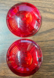 1973-1985 Harley Super Glide Dyna Softail Sportster Flat Red Turn Signal Lens
