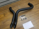1 3/4" Black LAF L.A.F Drag Pipes Exhaust Harley Softail Touring Dyna Sportster