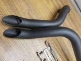 1 3/4" Black LAF L.A.F Drag Pipes Exhaust Harley Softail Touring Dyna Sportster