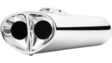 Cobra Tri-Oval II Slip-On Exhaust Mufflers 1995-2016 Harley Touring Baggger FLH