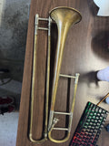 Vintage F.E. Olds Trombone "It's a Bear" with Gig Bag - 1920s/1930s Era