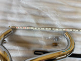 2 into 1 Chrome Ground pounder Exhaust Pipe Harley Touring Bagger 2007^ FLH Glid